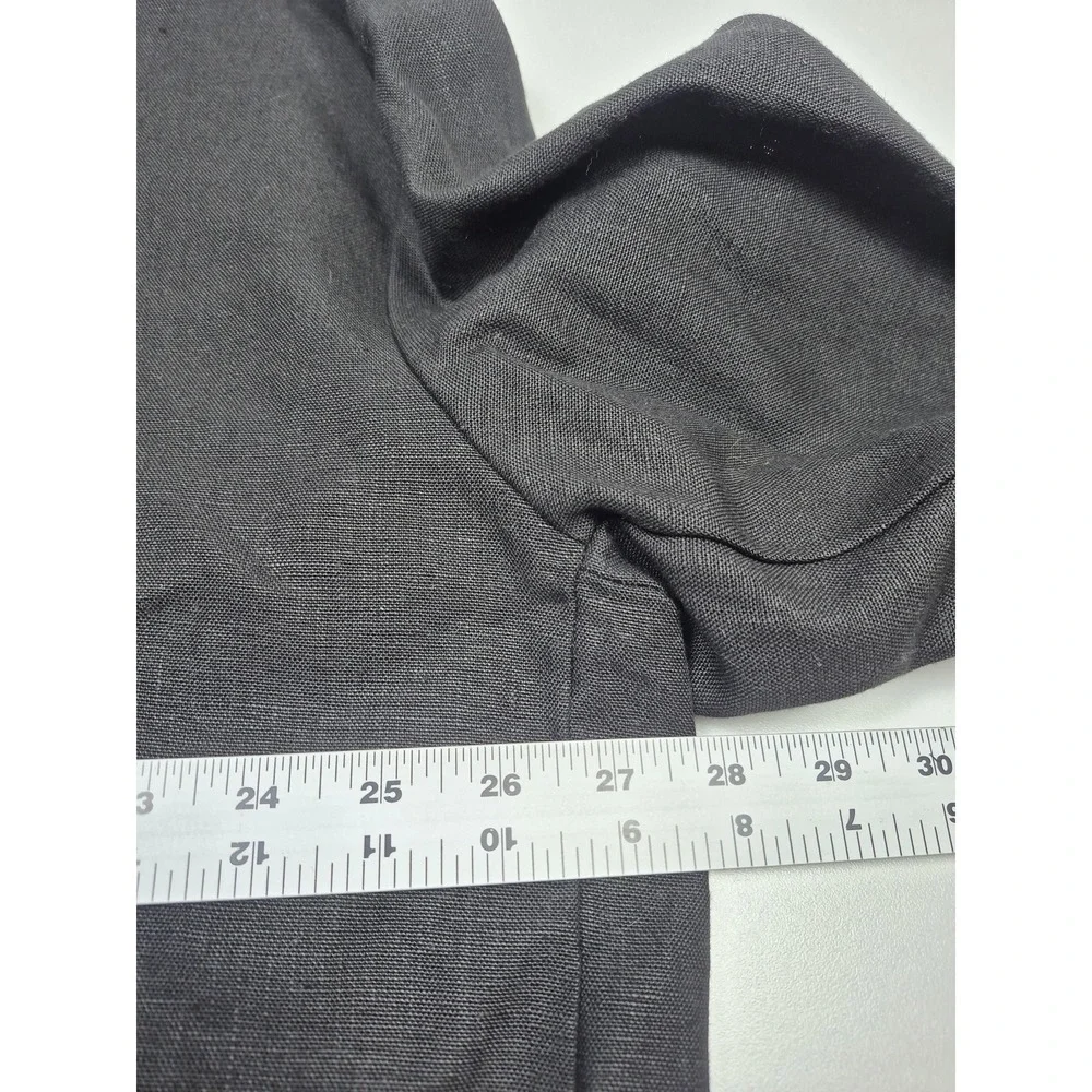 VTG Millenia Suit Men's 3XL Big Tall Black 100% Linen 48x36 USA Relaxed Fit
